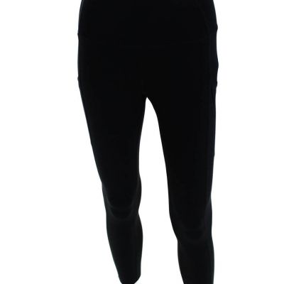 Style Runner Womens High Rise Element Seven Eighth Leggings Black Size 6